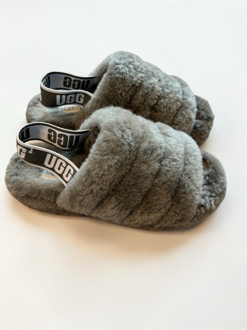 UGG Fluff Yeah Slide On Slipper Shoes Soft Cozy Size 7